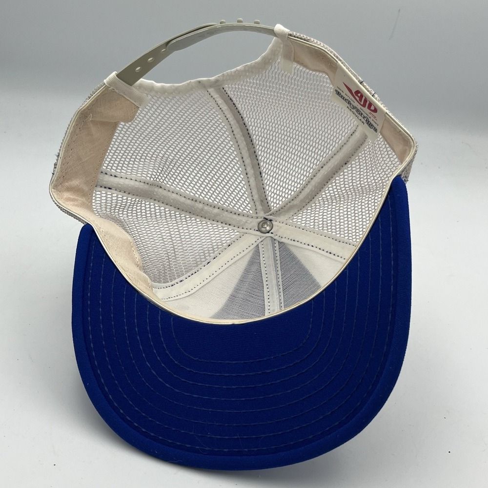 Seattle Seahawks AJD Lucky Stripes NFL Vintage 80s/90s Trucker Snapback Cap Hat - Picture 6 of 8